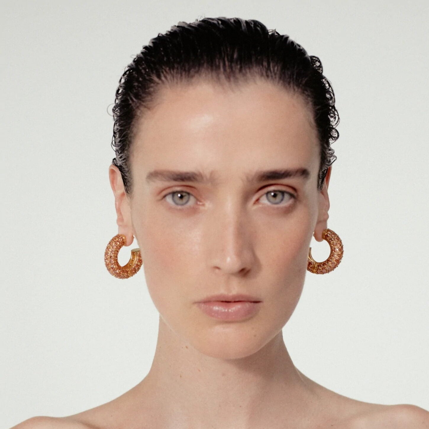 Iris Champagne Küpe