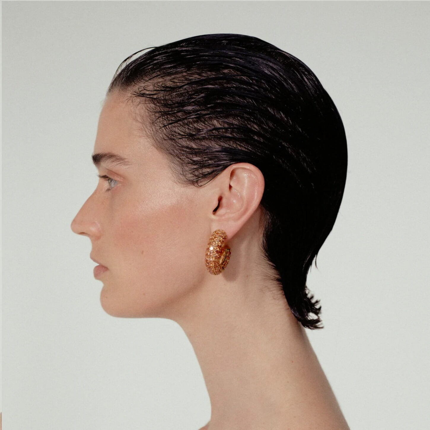 Iris Champagne Küpe