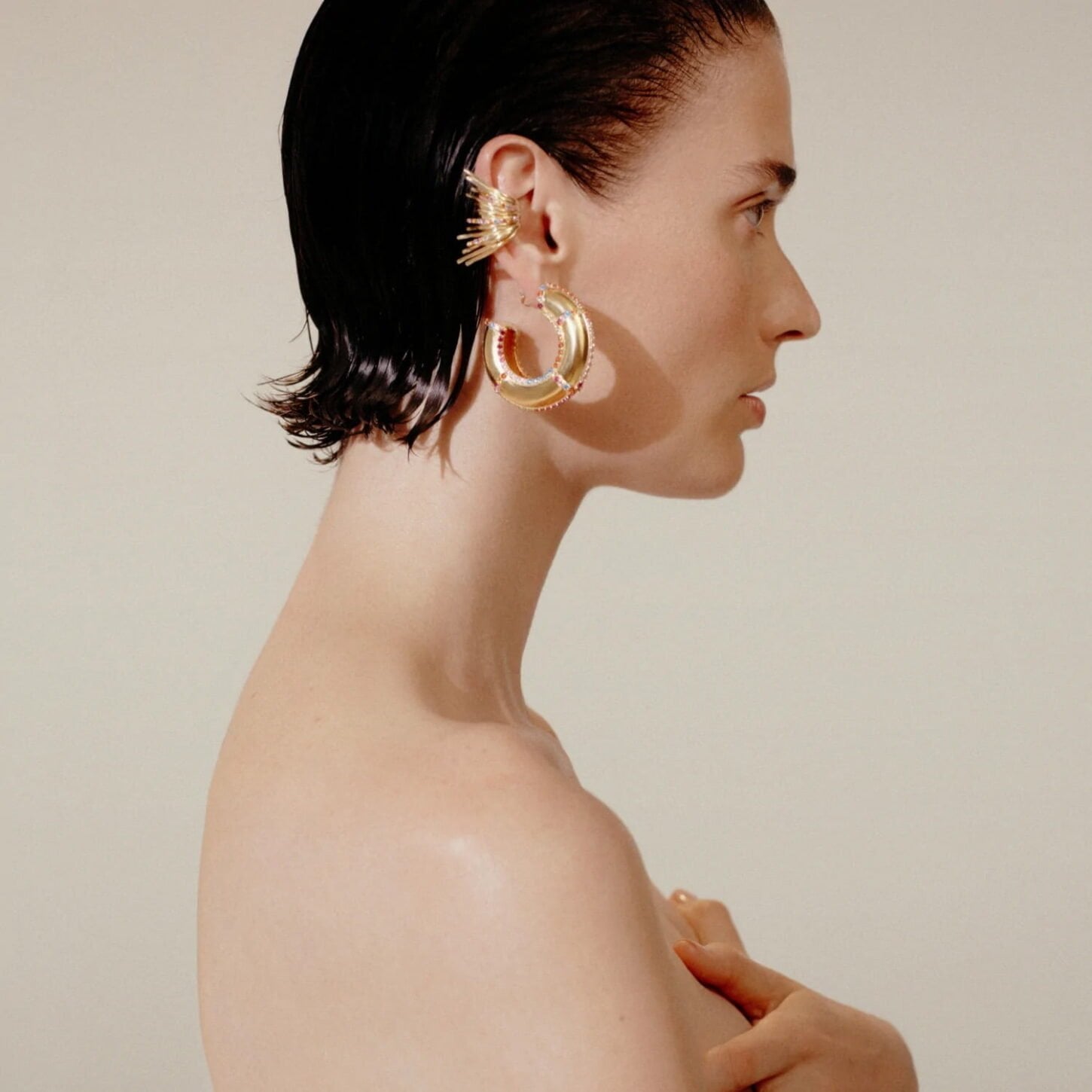 Metis Rainbow Ear Cuff